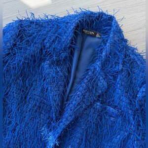 Nasty Gal Electric Blue Fringe Dress